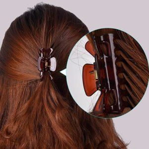 Brown Plastic Hair Clip